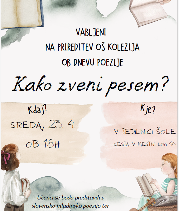 VABILO NA PRIREDITEV KAKO ZVENI PESEM?